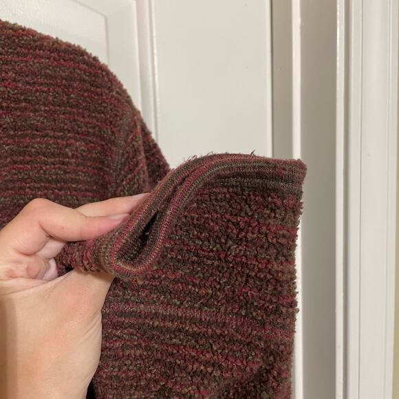 Vintage Woolrich Black Cherry Womens Red Full Zip Jacket Large Gorpcore hiking - Picture 9 of 11